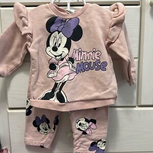 H&M Disney Minnie sweat set 6-9 months